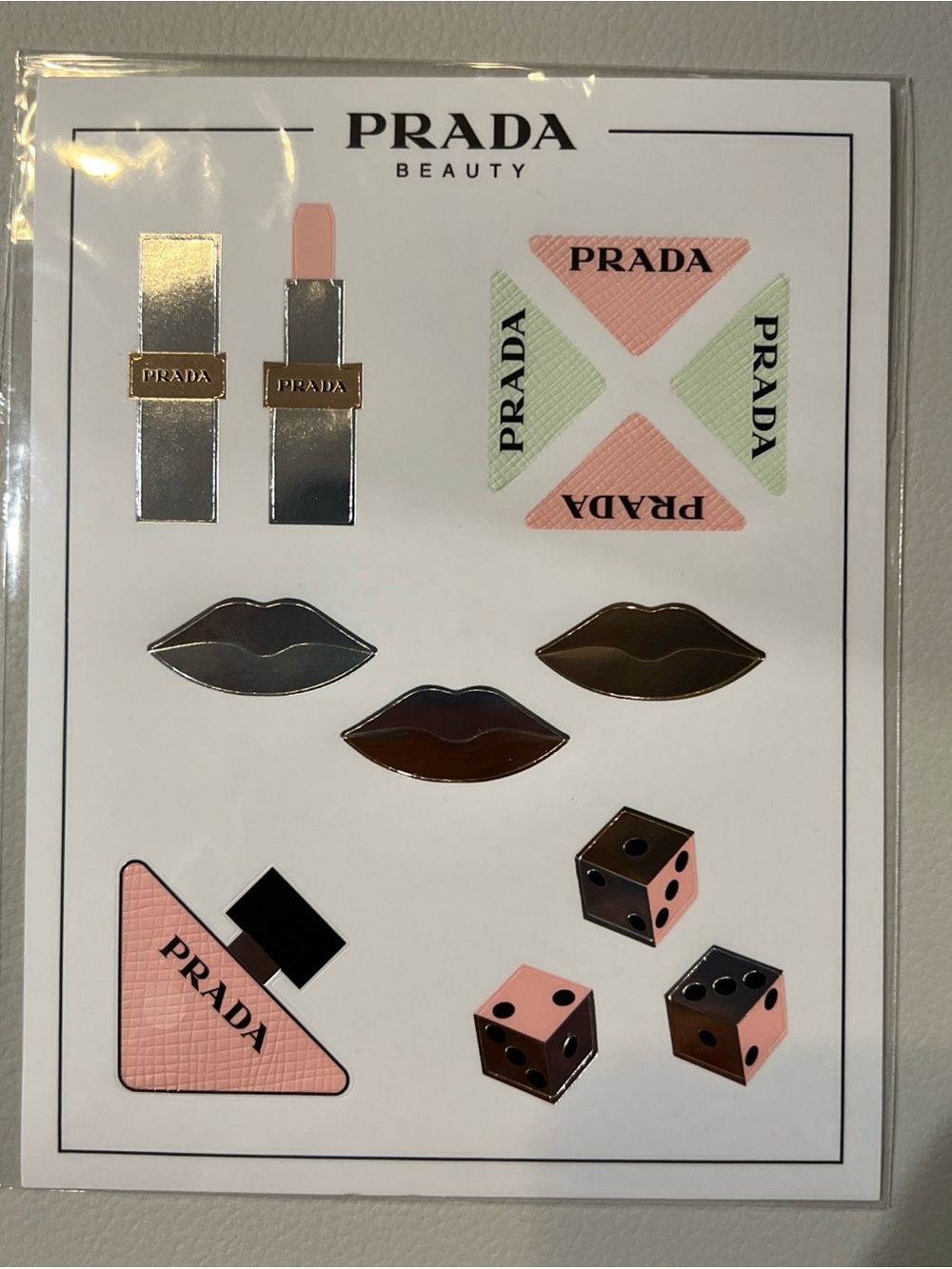 New Prada Stickers Luggage Notebook Laptop Accessories Travel Decals